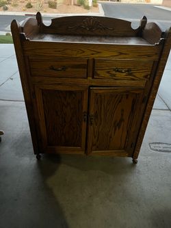 Oak Crib and Changing Table