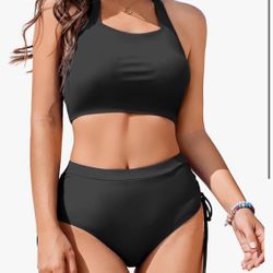 Womens High Waisted Bikini Sets Cheeky XXL