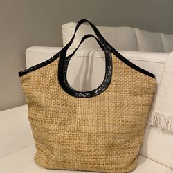 Straw Handbag Lancôme .New