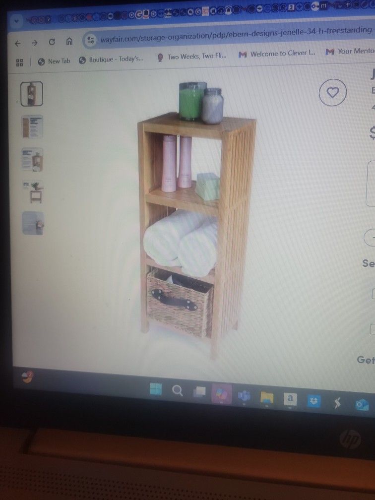 FOR SALE: Freestanding Wooden Shelf