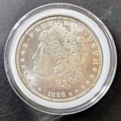 1888 - O  MORGAN SILVER DOLLAR UNITED STATES COIN, NEW ORLEANS MINT