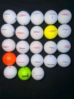 23 Titleist Golf Balls – TruFeel, Velocity, Tour Soft – Cleaned