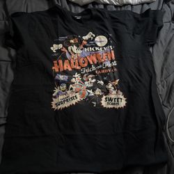 Small Disney Mickey's Halloween Trick or Treat Candy Co Black Sweatshirt