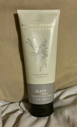 Bath & Body Works Aromatherapy SLEEP CEDARWOOD + VANILLA Body Cream. Brand New.