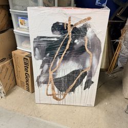 Abstract, Black And Gold Picture