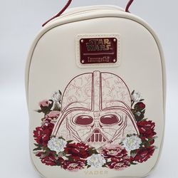 Loungefly Star Wars Darth Vader Embroidered Floral Mini Backpack 
