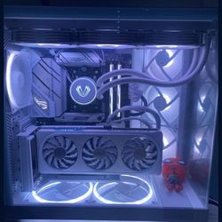 RGB All White Custom Build Gaming/work Pc Cash Or Trades