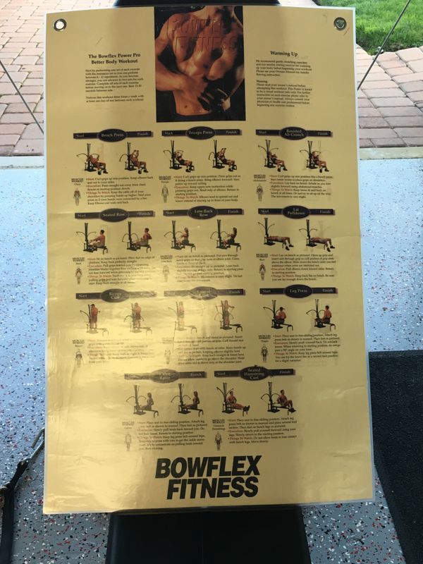 Bowflex Xtl Workout Chart