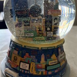 New York Times Square New Year's Snow Globe 