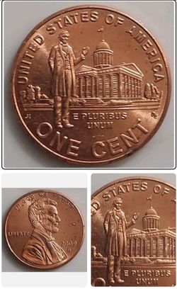 2009 D ,penny missing 2 fingeer , capitol