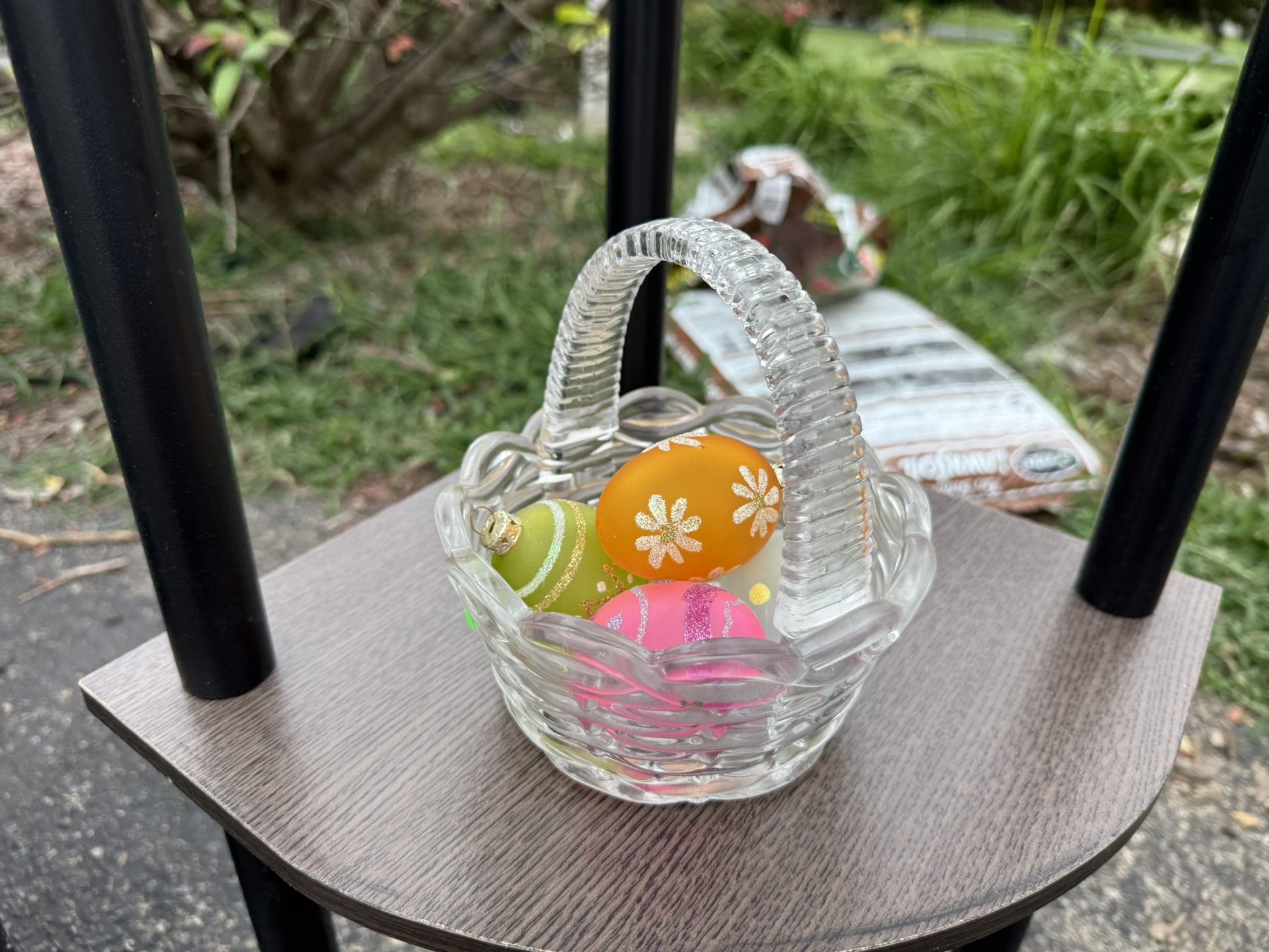 Crystal Easter Basket +eggs