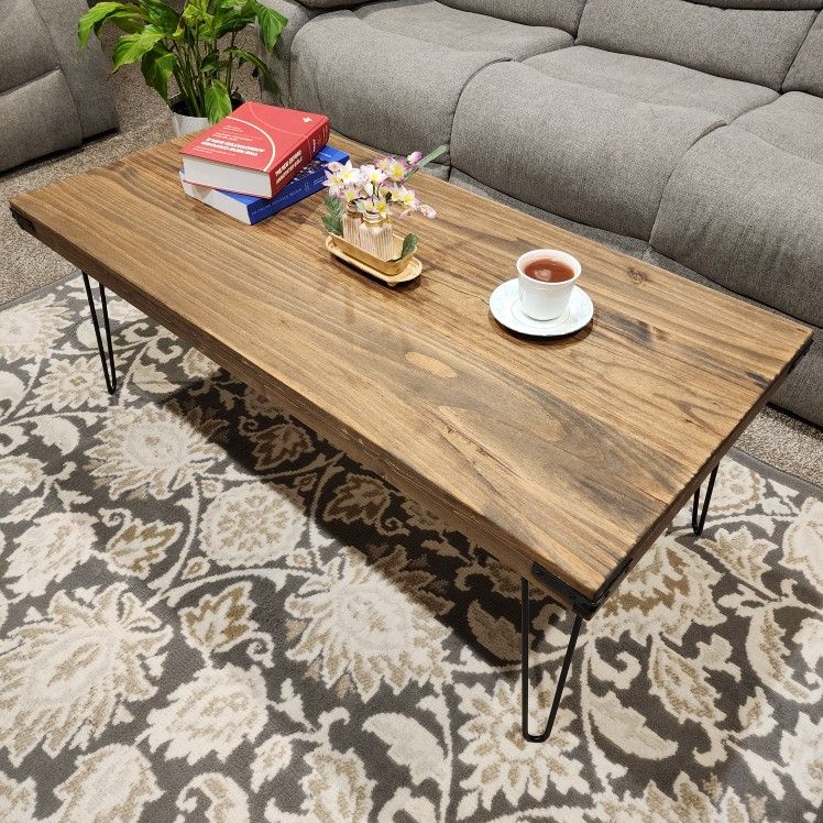 Coffee Table with Hairpin Legs