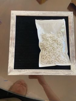 Black Felt Letter Board with Letters