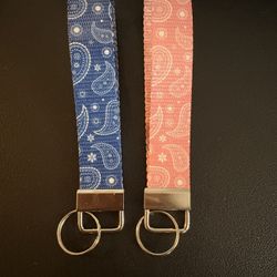 $5 - Keychain Wristlet/Holder - Bandana Style