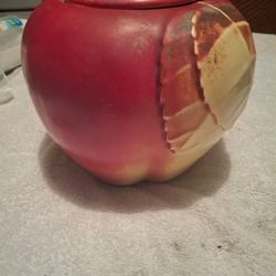 Antique Big Red Apple Cookie Jar