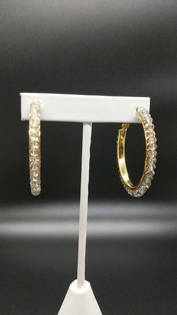 Hoop earrings gold plated