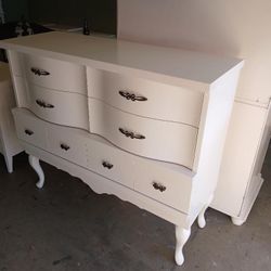 Stunning Refurbished White Dresser 