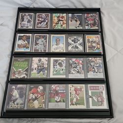 NFL & MLB Framed Card Display