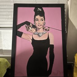 Painting Of Audrey Hepbure