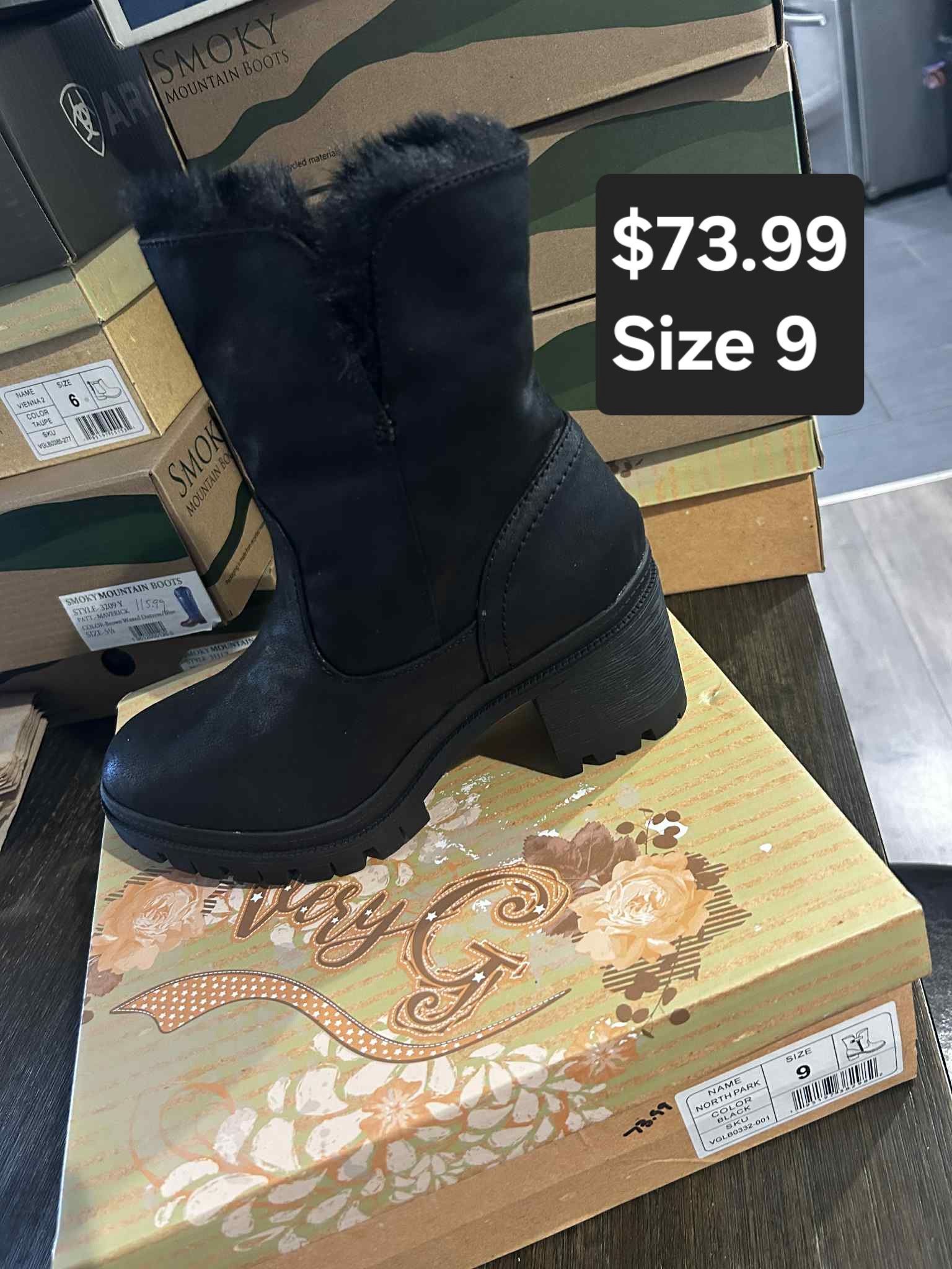 Very-G North Park Boots (Black) (Women’s Size 9) (Brand New)