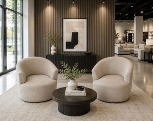 New! Modern Swivel Accent Chairs (Set of 2)