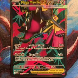 Pokemon Card Mega Mawile Ex