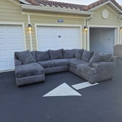 Grey 3 Piece Sectional - FREE DELIVERY 