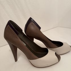 Women New Leather Pump Heel Shoes 