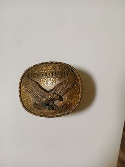 NRA Golden Eagles belt buckle