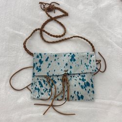 Calf Skin Blue Purse