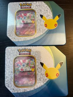 Pokémon TCG Sylveon EX Tin x2