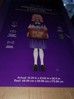 Animated rotten candy girl 5.5ft