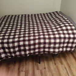 Queen Bed Frame & Mattress 