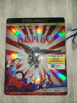 Disney Dumbo the movie 4k,blu ray and digital