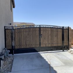 Iron Fence Wood And Gates