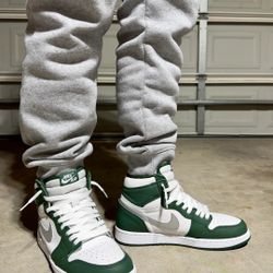 Jordan 1 highs, Green color way, size 12