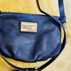 Marc by Marc Jacobs Black Leather Classic Q Percy Crossbody Bag