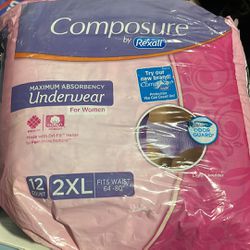 Size 2xl Woman’s Composure Brand Underwear 