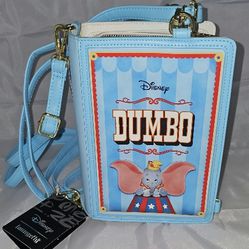 Loungefly Disney Dumbo Story Book Convertible Backpack Crossbody Bag