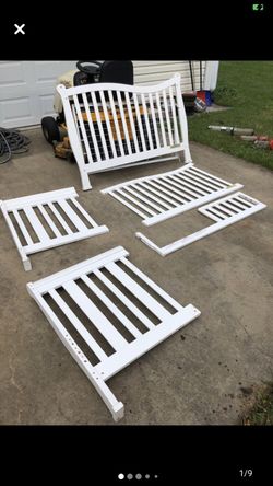 Crib for Repurposing: bench, headboard, climbing wall