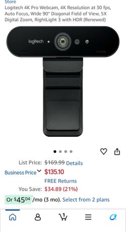 Logitech 4K Pro Webcam