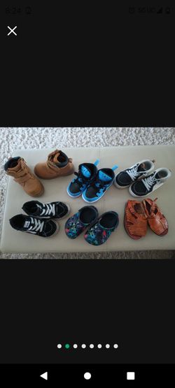 Size 6 And 7 Boy Shoes Nike Osh Kosh Vans