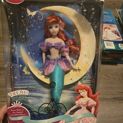 Disney Princess Ariel Porcelain Doll, part of the Celestial Princess collection by Brass Key Keepsakes. 