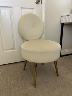 velvet vanity chair