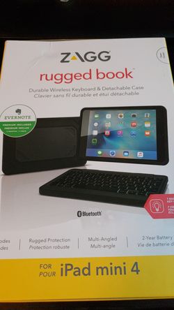 ZAGG Rugged Book iPad Mini 4 Bluetooth keyboard and case