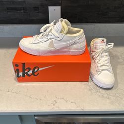 2022 Nike Sacai X Blazer Low “White Patent” Size 11.5