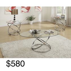 Beautiful Three peice Coffee table set