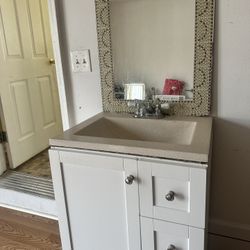 Bathroom Sink And Cabinet 