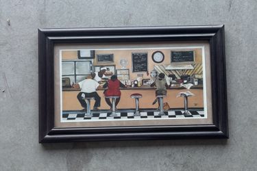 Black Wall Hanging Picture 