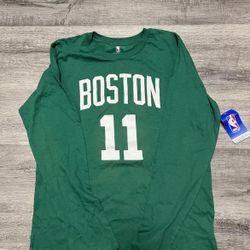 Boston Celtics Kyrie Irving #11 T-Shirt Men's L Short Sleeve Graphic Long Sleeve
